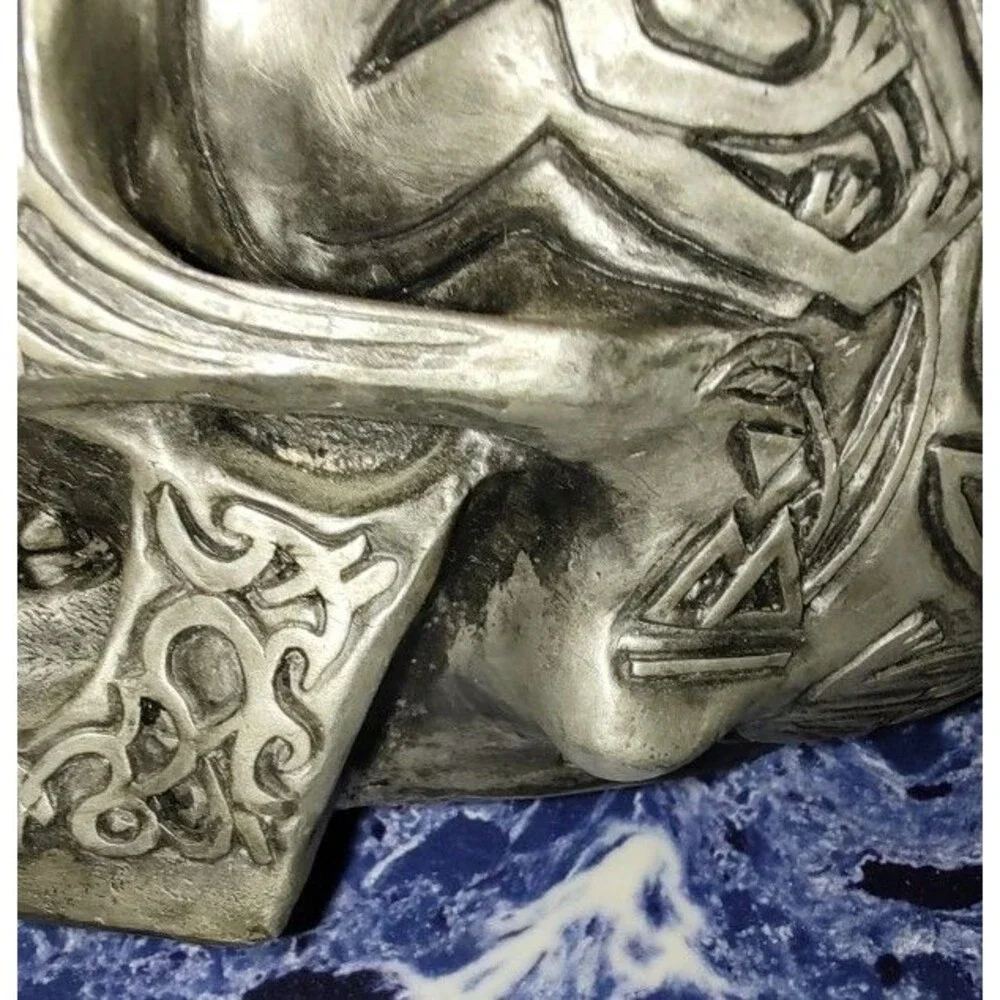 VTG A.A.D.L.P Adams Apple 1998 WUI Tribal Tattoo Skull Pewter Gothic Halloween